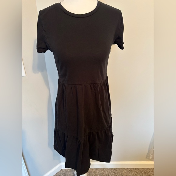 J. CREW Tiered Mini Dress in Black - Picture 6 of 10